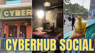Cyber Hub Social Cafe|Mumbai ke chawl wali vibe |must visit cafe in Gurgaon cyber hub