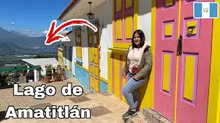 Así es el PUEBLITO MÁS COLORIDO de GUATEMALA 🇬🇹 al estilo colombiano 🇨🇴 Amatitlán | Celinaz 🇸🇻