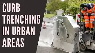 Curb Trenching Fiber Cable In Urban Areas With Minimum Impact On The Community