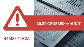 44AD 44ADA Audit Alert Mistake of crossing the turnover limit which leads to compulsory audit