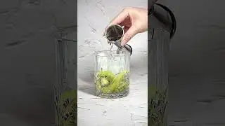 Kiwi Sparkle Smash: A Refreshing Delight in our Rocks Glass  #cocktail #drinkrecipes #amazingabby