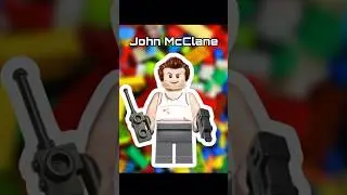 How to Build John McClane LEGO Minifigure #Lego #DieHard #JohnMcClane