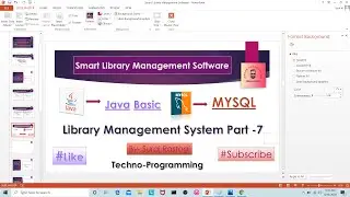 Library Management System Part-7|Software |Java Project | Netbeans & MySQL | check description..