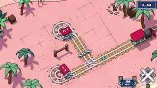 Gra Railbound - Trasa 3-3A - Dwa wagony, jeden szlaban i jeden tunel.