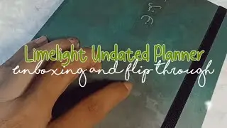 Unboxing and Flip through: Limelight Undated Planner 2022 #shorts #journal #planner #2022