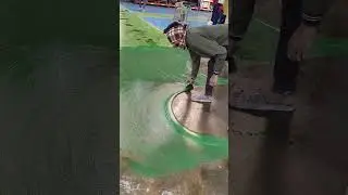 Epoxy flooring screed leveling #construction #epoxy #work #shorts