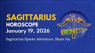 Daily SAGITTARIUS Horoscope (January 19, 2026) ♐️ 🌟 Sagittarius Sparks Adventure, Share Joy