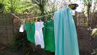 PeggyRain May Clothesline with Instant Rain Cover