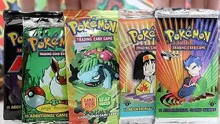 Opening 5 Rare Old School Pokemon Booster Packs!!