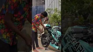 Akrapovic exhaust install 🥶💥 RC 390 modified exhaust sound 💣🔥 #rc390 #ytshorts #shorts #viralshorts