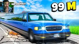 A CADA BATIDA o CARRO FICA MAIS LONGO no BeamNG.drive