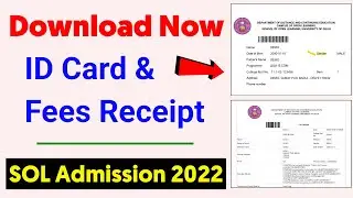 How To Download DU Sol Fee Receipt | Sol Fee Receipt Download | Sol Fee Receipt Download Kaise Kare