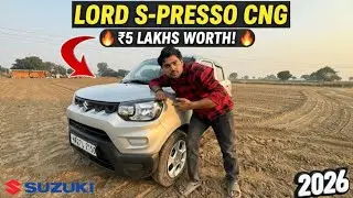 2026 Maruti Suzuki S-Presso CNG Base Model🔥Only ₹5 लाख😍LORD FOR A REASON🙏🏻