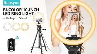 Sensyne LED Circle Lights with Phone Holder for Live Stream/Makeup/YouTube Video/TikTok...