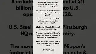 $14B Deal: Nippon Buys US Steel!#Merger#Steel#Business#News #NipponSteel#USSteel#investment