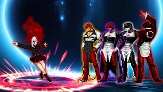 [KOF Mugen] Orochi Akiha Yagami Vs Iori Yagami Team
