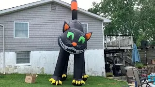 20ft Halloween Inflatable Cat With Animated Turning Head