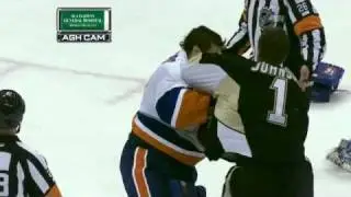 Rick DiPietro and Brent Johnson - Goalie Fight 2/2/11