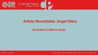 The Artists Roundtable: Angel Otero