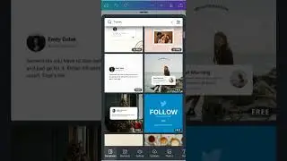 Free tweet Instagram templates in canva #shorts