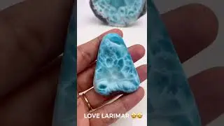 Blue and more Blue! Larimar beauties :) #larimar #crystals #shorts