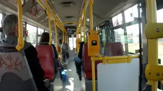 Jízda autobusem SOR NB 12 linky 214 v úseku Reinerova-Za Slánskou silnicí - Praha (FullHD)