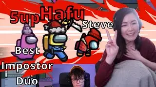 Hafu 5up DESTROY entire lobby | Hafu 1V5 Impostor Round W/ DK, Wolfabelle and more | Among us