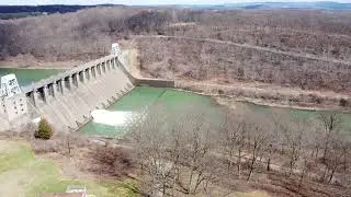Nice view of the Conemaugh Dam and River near Clarksburg, PA