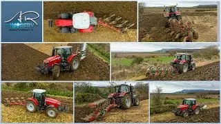 Massey Ferguson 7718s goes ploughing