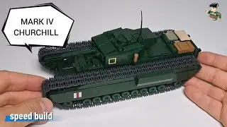 MARK IV CHURCHILL- COBI 3128 (speed build) #cobi  #bricks 