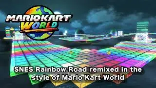 Pedro Ariel MA | SNES Rainbow Road, but remixed in the style of Mario Kart World.