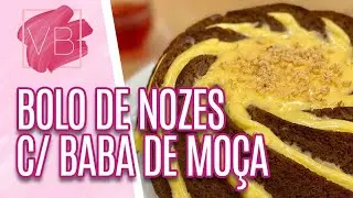 RECEITA DE BOLO DE NOZES COM BABA DE MOÇA LOW CARB - Você Bonita (12/11/21)