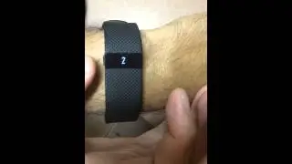 Fitbit Charge HR update 18.84 showing the Tap Gesture