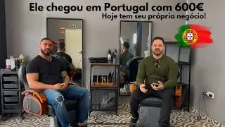 De 600€ no bolso a dono de barbearia em Portugal! A história de Matheus #brasileirosemportugal 🇵🇹