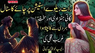 Raat Railway Station Pe Chaey Ka Stall Lgati Jinzzadi Aur Sakht Sardi Say Kanpta Hua ghreeb Kuli ..