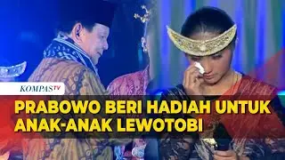 Momen Presiden Prabowo Tiba-tiba Naik ke Panggung, Beri Hadiah untuk Anak-anak Lewotobi