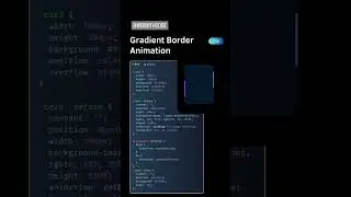 gradient border animation in css 