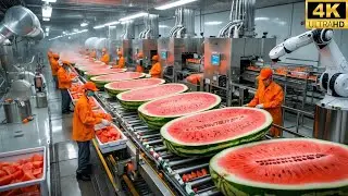 Inside the High-End Juice Factory &ndash; (Full Process) How Luxury Melon Juice Is Made