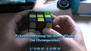Solving The Rubik's Cube: Layer-By-Layer Method (German Tutorial) [Part 5/5]