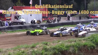 Auto Cross Höchstädt April 2017 1 Qualifikationslauf Klasse 5b Spezialcross Buggy über 1600 ccm