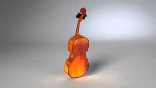 CG Modeled Cello Turntable