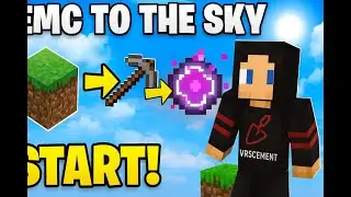SkyBlock + ProjectE = &Scaron;&iacute;len&aacute; s&iacute;la! Prvn&iacute; kroky v EMC To The Sky Minecraft #EMCToTheSky #Modpack