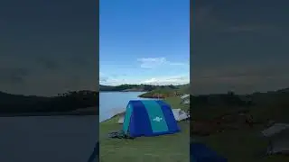 Лагерь на берегу озера в Мабини Бохол #кемпинг #природа #вид на озеро #бохол
