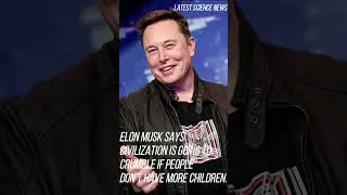 Elon Musk says civilization is going to crumble if people don&rsquo;t have more children.