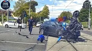 Real-Life Crime Shocking Moments High-Speed Police Chases Caught on Dashcam #166