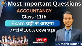 Class 11 Accountancy Most Important Questions | CBSE | NCERT |