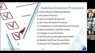 Navigating Healthcare and Hospital Contracting Issues - December 15 2020