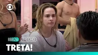 TRETA! Ana Paula Renault e Pedro discutem e sister chora! | BBB 26 | TV Globo