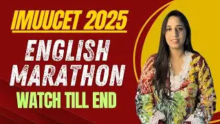 IMUCET 2025 MARATHON CLASS || English with examples and pyq ||