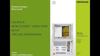 Heidenhain | TNC 640 | Create directory